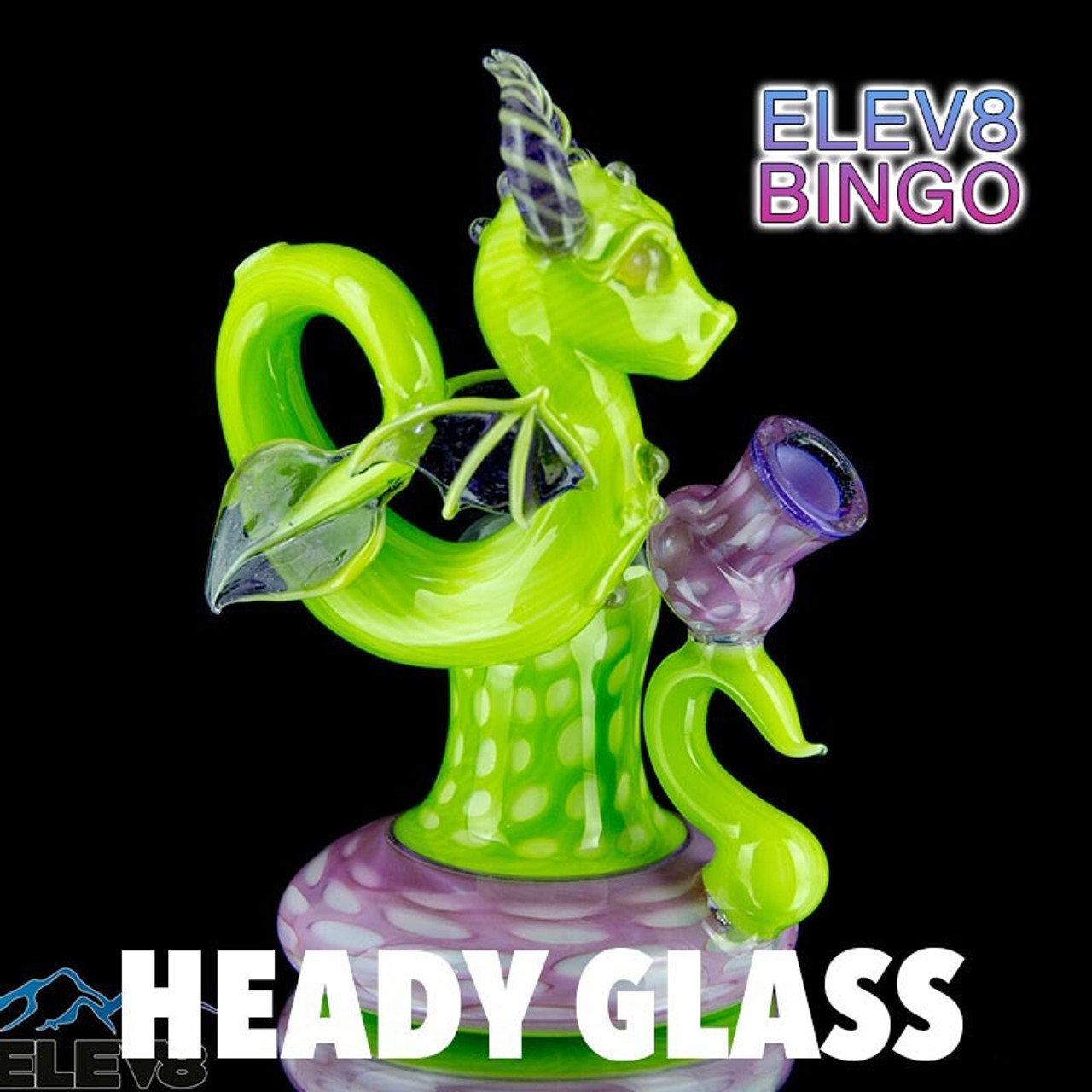 Elev8 Bingo Heady Glass